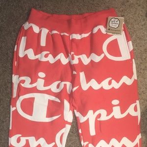 Champion Reverse Weave Sweatpants Mens M Salmon